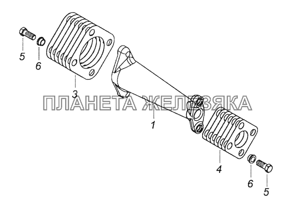 7406.1111050  Вал привода ТНВД КамАЗ-6522 (Euro-2, 3)